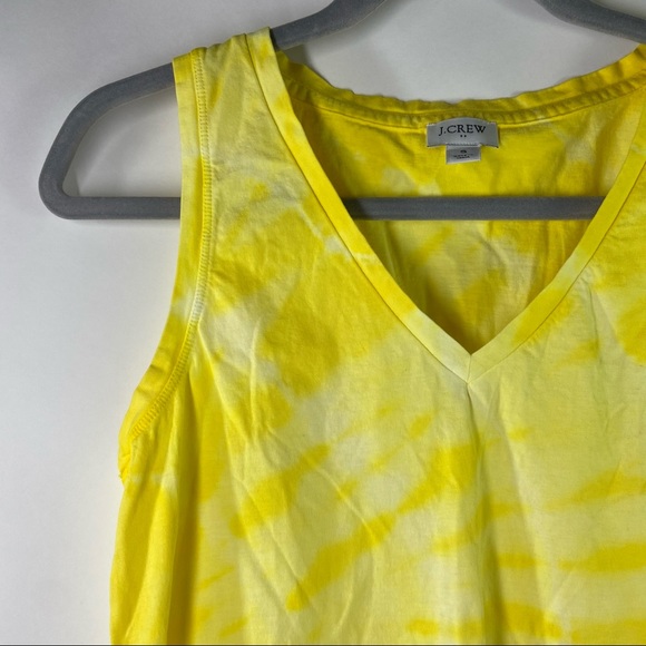 Bundle Lot Of 2 J. Crew Factory Small Yellow Tie Dye Green Basic Tank Tops Boho - Picture 3 of 13